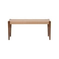 thumbnail image 2 of Pemberly Row 18" Modern Wood/Natural Rope Bench in Warm Brown, 2 of 8