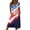 Dark Blue, variant on Dresses for Women 2026 Patriotic American Flag Flowy Boho Crewneck Short Sleeve Dresses Beach Vacation Clothes,Red (S)