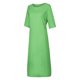 thumbnail image 2 of Gibobby Vestido largo de verano para mujer Moda mujer color sólido algodón y lino manga larga cuello redondo pliegue vestido casual(Verde,G), 2 of 5