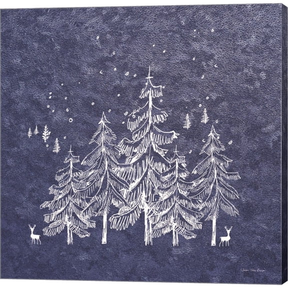 Great Art Now Blue Winter by Seven Trees Design, Canvas Wall Art, 12W x 12H