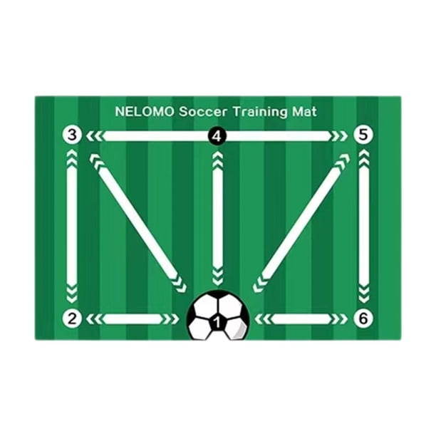 Tapete de entrenamiento para pasos de fútbol, tapete de fútbol antideslizante, tapete multiusos para puerta de fútbol, tapete de entrenamiento par Estilo E