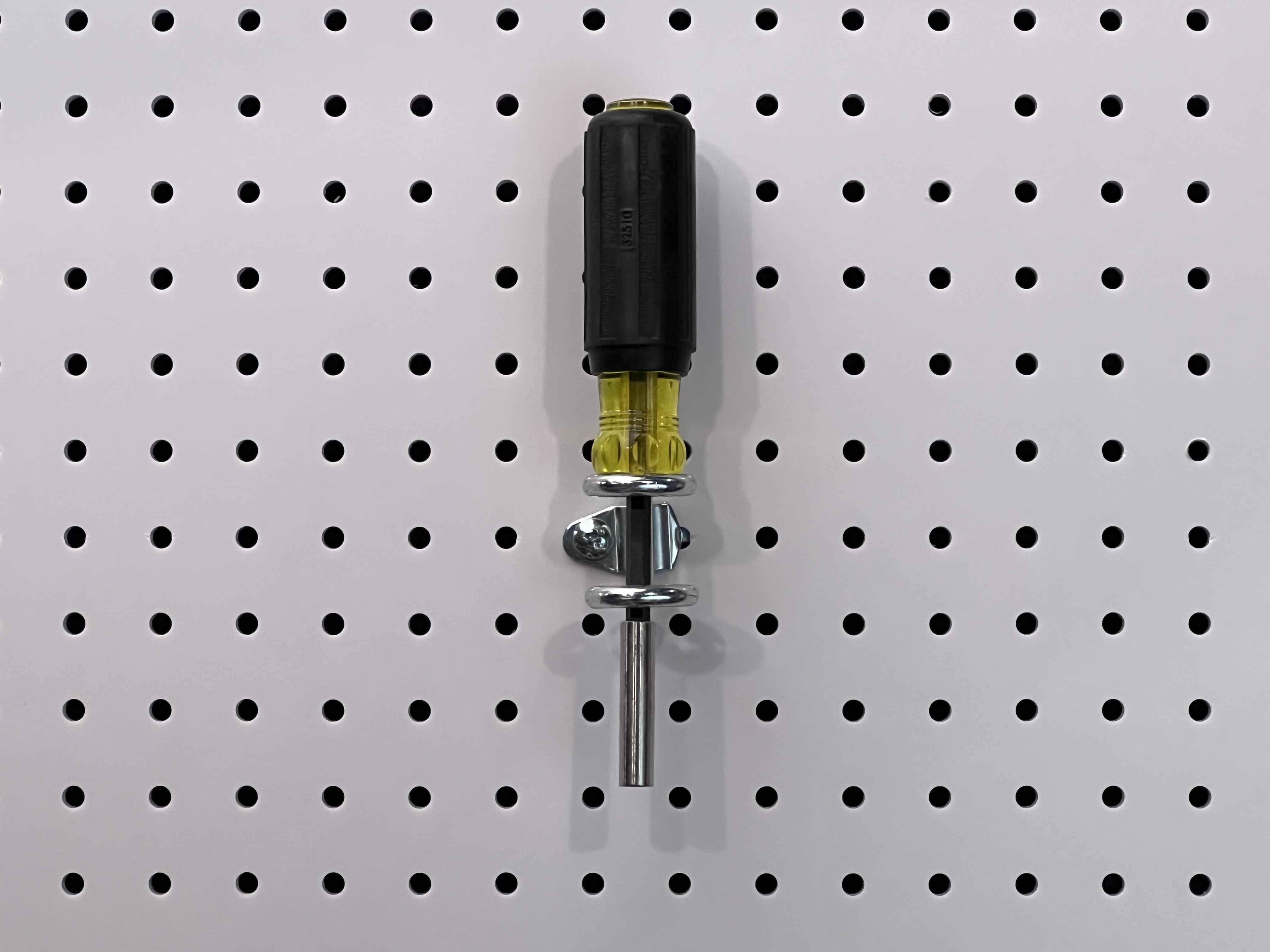 Triton Products 1-7/8 inch Double Ring Tool Holder Steel Pegboard Hook, 10pk