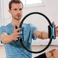 thumbnail image 1 of Exercise Circle, 38cm Safe Portable Training Tool Comfortable Pilates Circle High Elasticity  for Home Lake Blue, 1 of 7