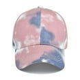 thumbnail image 5 of ZHENHONG Womens Baseball Caps Topless Athletic Sunproof Hats Cotton Sweatband Hats Cozy Tie Dye Visor Hat Purple, 5 of 6
