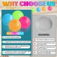 thumbnail image 7 of 4Pcs Glow in The Dark Sensory Balls, Upgraded Glowing Sticky Balls Stick to The Ceiling, Stress Relief Sensory Ball Toys for Adults , Stocking Stuffers, Cool Stuff & Party Favors, 7 of 7