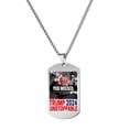 thumbnail image 1 of Trump Shot Fight Collar Metal Plata Regalo para Amigos, 1 of 7