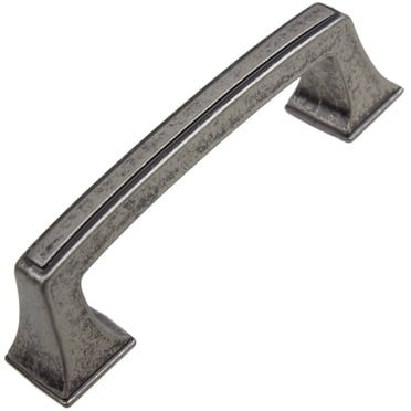 GlideRite Matte Black Square Cabinet Pulls - 3-3/4" Center To Center, Pack Of 25, Solid Zinc Alloy 3 thumbnail image