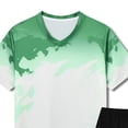 thumbnail image 4 of Zshosam Toddler Boy Sets Boys' Clothes Summer Outfit T-Shirt + Shorts 2 Piece Set Casual Summer Clothes for Kids Size 18 24 Months,(Green 18-24 Months), 4 of 4