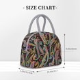 thumbnail image 2 of Balery Watercolor Romantic Paisley Bolsa de Almuerzo para Mujeres, Caja de Almuerzo, Bolsa de Almuerzo Pequeña Impermeable, Tote de Almuerzo Reutilizable con Gran Capacidad, 2 of 6