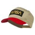 thumbnail image 2 of NASA Patched Two Tone Cotton Twill Cap - Red Khaki OSFM, 2 of 5