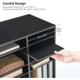 thumbnail image 5 of Literature Organizer, 27 Compartments Wooden Mail Organizer, Countertop Literature Sorter with Adjustable Shelves for Home, Office, School, Student Mailbox for Classroom, Black, 5 of 9