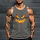 thumbnail image 1 of Camiseta sin mangas de cuello redondo para hombre, con estampado de Halloween, cuello redondo, estilo informal, deportiva, para hombre, 1 of 5