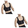 thumbnail image 4 of Advancent Chaleco con forma de pecho para hombre, Control masculino, ginecomastia de mama, ajustable, profesional, sin mangas, sujetador No.2 2Conjunto, 4 of 6