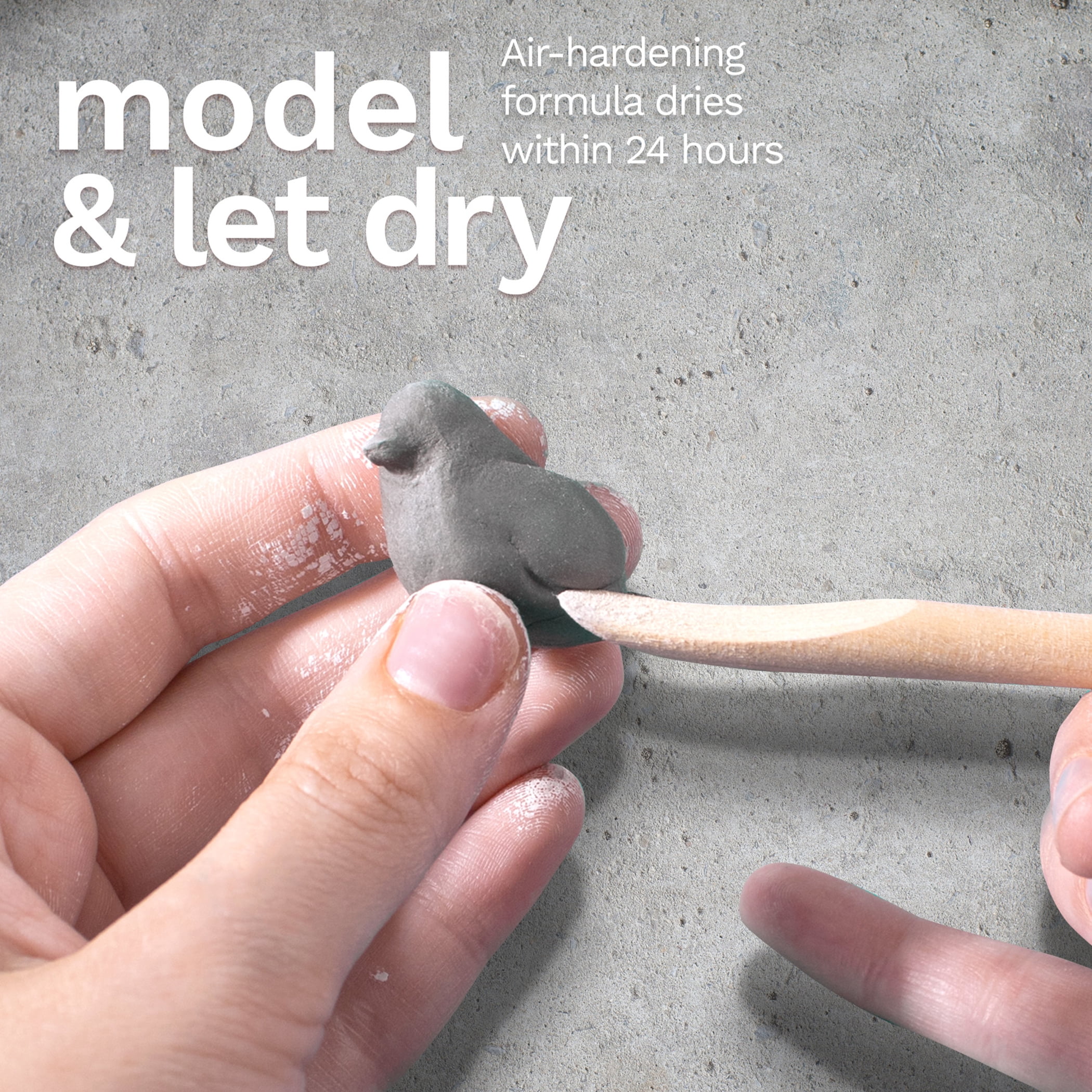 DAS Modeling Clay Air Hardening, Stone, 2.2lb, Pack of 2