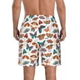 thumbnail image 3 of Naloa Colorful Butterfly Men's Beach Shorts, Surfing shorts, Swim trunks, Quick Dry Swim Trunks for Surfing Beach Fun - Small, 3 of 9
