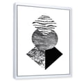 thumbnail image 2 of Designart Tropical Palm Leaf With Abstract Geometry Shapes I FLOAT FRAME WALL ART, 2 of 4