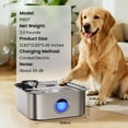 thumbnail image 3 of Oneisall PW07 Dog Water Fountain Stainless Steel 304, 10L/2.6Gal Automatic Dog Water Bowl Dispenser with Multi-Filtration & Deeper Drinking Area, Large Dog Water Bowl with Water Window & LED, Silver, 3 of 10