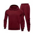 thumbnail image 4 of Stamzod 2 Piece Track Suits Mens Casual Athletic Outfits Long Sleeve Hooded Sweatshirt Cargo Pants Set Fall Winter Sweatsuits for Men, 4 of 9
