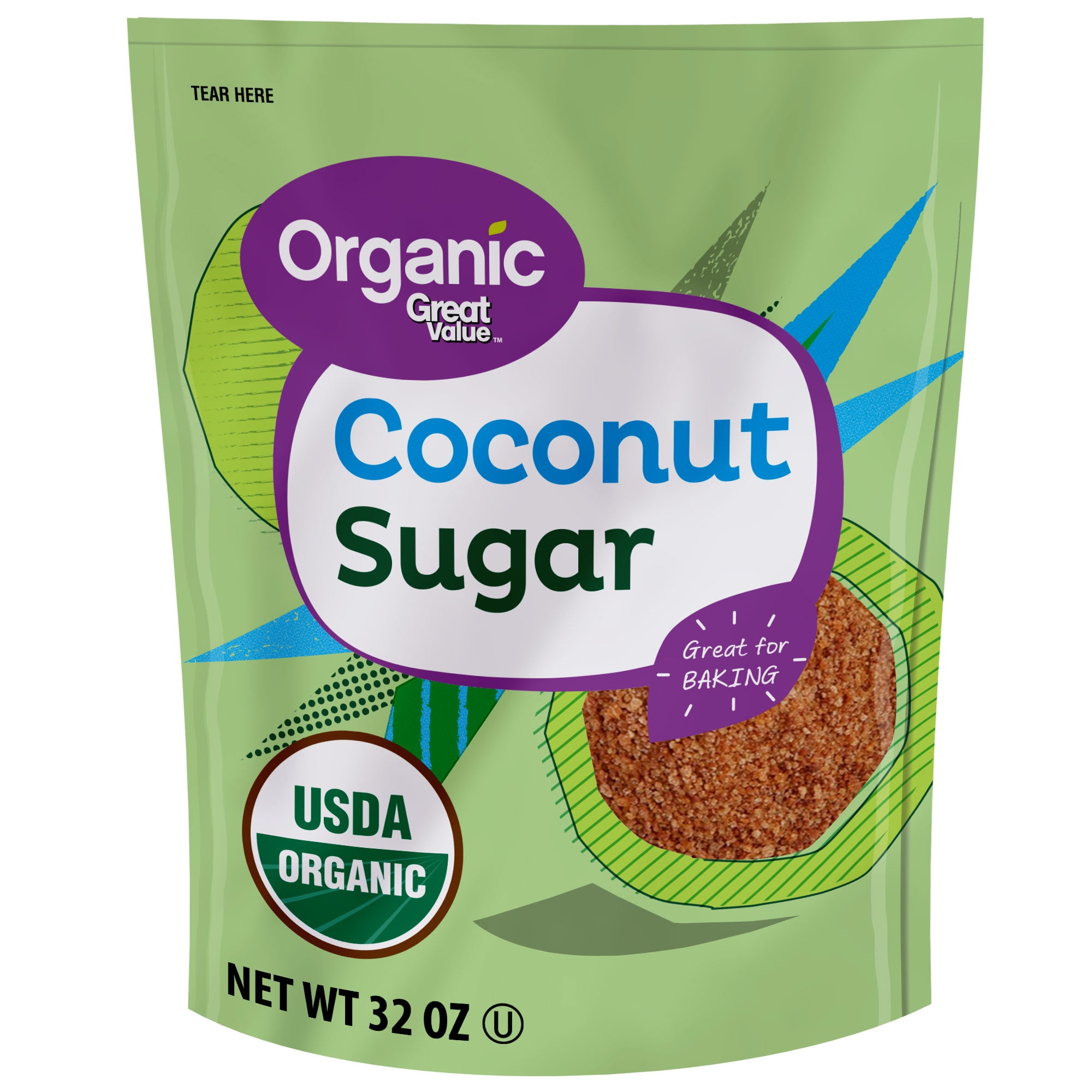 Great Value Organic Coconut Sugar, 32 oz