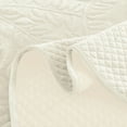 thumbnail image 4 of 3 Pcs Luxury Velvet Oversized Embroidery Quilted Quilt Set  Soft and Plush Bedding Set  Includes Quilt and Shams All-Season Comforter, 4 of 7
