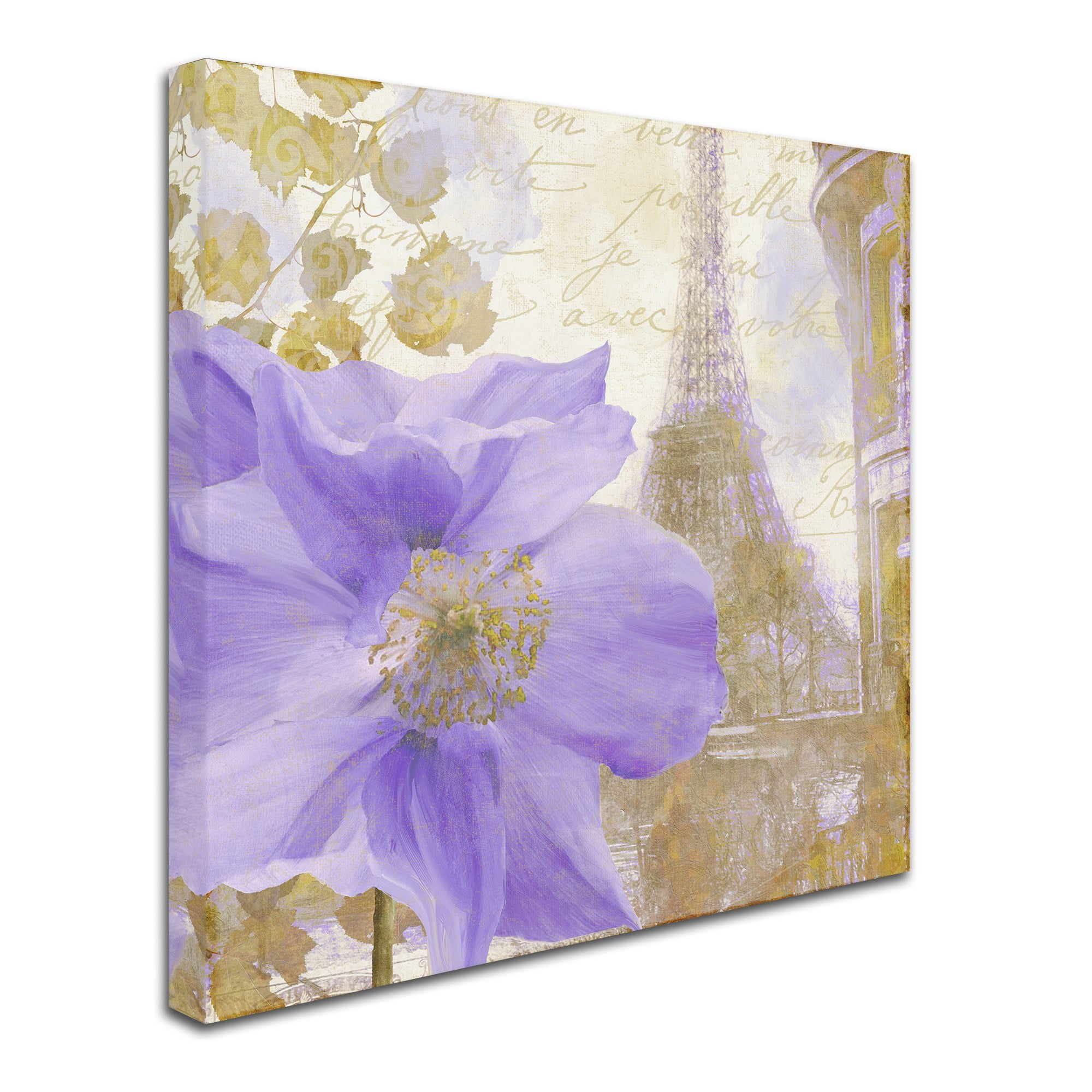 Trademark Fine Art "Purple Paris II" Canvas Art by Color Bakery