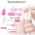 thumbnail image 4 of 10 in 1 Baby Safetycare and Grooming Kit for Baby Girl Boy Newborn Care Kit Toddlers Nail Clippers (Pink), 4 of 5