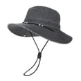 thumbnail image 2 of Bainana Sun Hat For Men Adjustable Wide Brim Soft Retro Western Style Bucket Hat For Outdoor Beach, 2 of 4