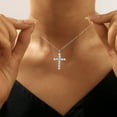 thumbnail image 7 of SFTING Cross Necklaces for Women 925 Sterling Silver Cross Pendant Cubic Zirconia Religious Trendy Jewelry Christian Gifts, 7 of 7