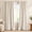 #01 Cream, variant on 100% Blackout Linen Curtains for Bedroom, 50x96 Inches Ruby Red, Linen Textured Light Blocking Thermal Insulated Back Tab Window Panels, 2 Pack