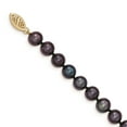 thumbnail image 4 of Auriga Fine Jewelry 7-8mm Black Pearl Necklace with 14K Yellow Gold for Women Size- 24 ", 4 of 5