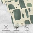 thumbnail image 5 of Yayeee 2 Pack Hand Towels for Bathroom 100% Cotton 16" x 28" Soft Absorbent Kitchen Towel, Green Geometric, 5 of 7