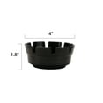 thumbnail image 3 of Durable 4-inch Black Plastic Ashtray with Built-in Cigarette Slots, 3 of 7