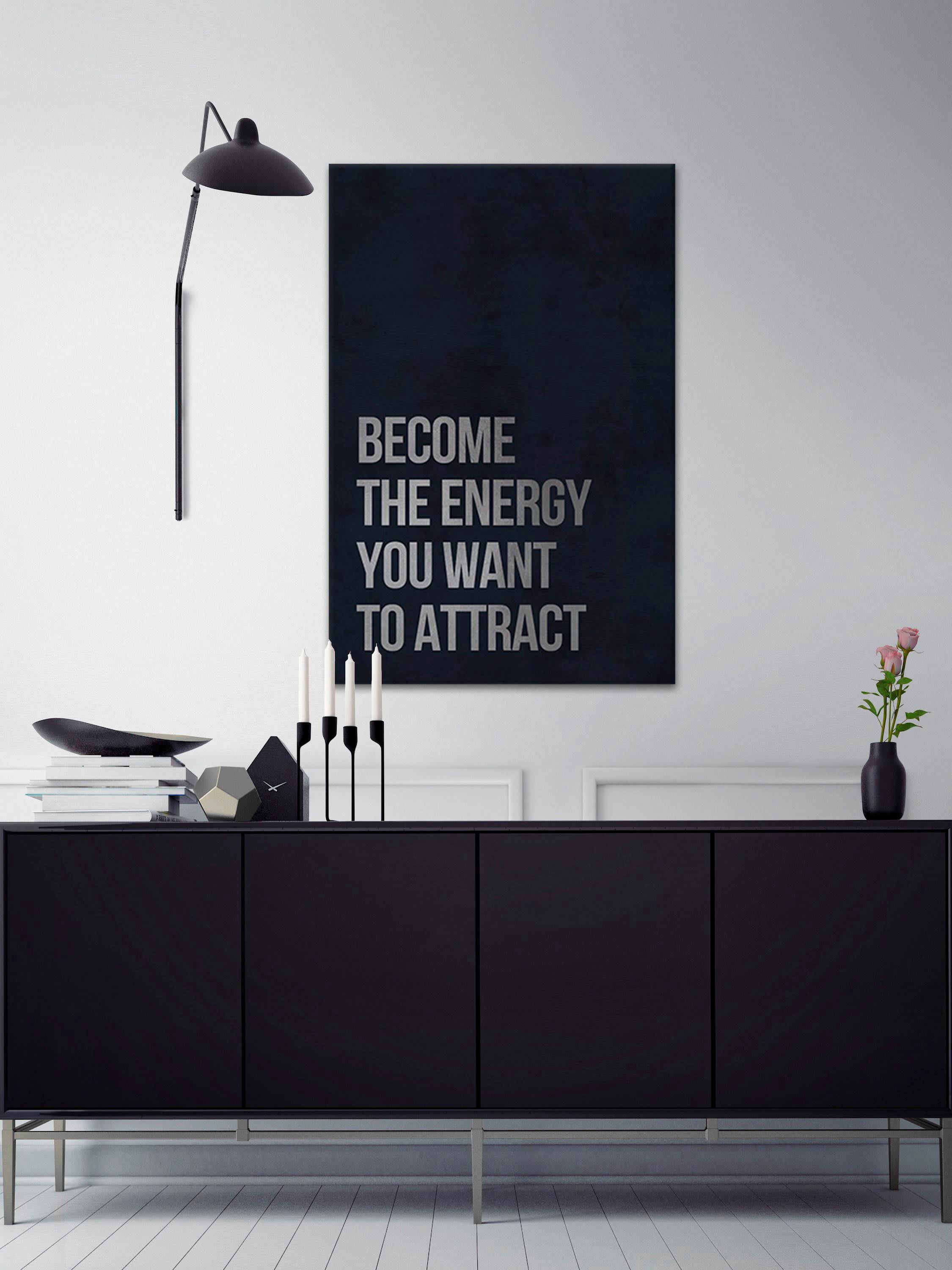 Become the Energy Painting Print on Wrapped Canvas