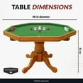 thumbnail image 2 of Hathaway Kingston Oak 3-in-1 Poker Table, 2 of 7