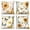 Color-1, variant on Spring Summer Flowers Yellow Throw Pillow Covers 18x18 Set of 4,Sweet Home Bless Decorative Pillow Cases for Bedroom Sofa Couch
