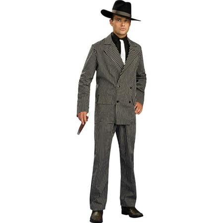 Men's Large 42-44 Gangster Pinstripe Costume Zoot Suit
