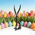 thumbnail image 5 of Resin Sculpted Bunny Easter Decor –  Modern Rabbit Figurines | Indoor/Outdoor Festival Present for Garden Home Table Office Dining Room Mantle Party Supplies, 5 of 11