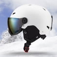 thumbnail image 4 of Casco de esquí protector EPS espuma mujeres hombres gafas de esquí a prueba de viento moldeadas integralmente, 4 of 6