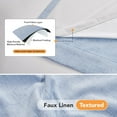 thumbnail image 6 of 100% Blackout Curtains – Linen Blend, Thermal Insulated, Noise-Reducing Drapes – Grommet & Back Tab Window Panels – Light Blocking & Privacy Protection – 2 Panels, Baby Blue, 52W x 96L Inch, 6 of 14