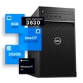 thumbnail image 1 of Restored Dell Precision 3630 Tower Desktop Computer Intel i7-8700 (3.4) 8GB DDR4 RAM 250GB SSD Solid State Windows 11 Professional Home or Office PC (Refurbished), 1 of 6