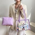 thumbnail image 1 of Bolso de hombro de dibujos animados transparente para mujer retro Mini monedero Bolsos compuestos (púrpura) Tmvgtek Para estrenar, 1 of 9