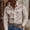 A04-Beige, variant on Men's Denim-Look Long Sleeve Casual Shirt Button Down with Chest Pockets and Aztec Pattern Lightweight Stylish Cotton for Vacation and Weekend Streetwear Spring & Fall