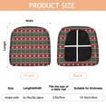 thumbnail image 3 of Red and Green Christmas Snowman Seat Covers for Dining Room Chairs Set Of 4,Stretch Printed Washable Chair Seat Cover with Elastic Ties and Button,Removable Waterproof Couch Cushion Covers, 3 of 6