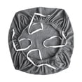 thumbnail image 1 of Fundas elásticas para sillas de oficina, extraíbles y elásticas, de licra, para proteger el asiento de la silla. Gris Argenta, 1 of 8