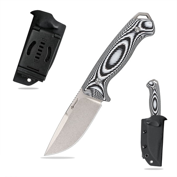 SDOKEDC Knives DC53 Steel Fixed Blade Knife G10 Handle with kydex sheath for Men EDC Outdoor Camping