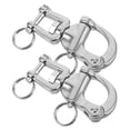 thumbnail image 2 of Miangastore Stainless Steel Quick Release Hook Silver 2Pcs 2.95X2.16X0.39In, 2 of 9