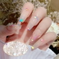 thumbnail image 4 of 1440 Pieces Glass Crystal Set Flat Back Excellent Gloss Nail Art Rhinestones DIY Handcraft Manicure Accessories Card Making White, 4 of 7