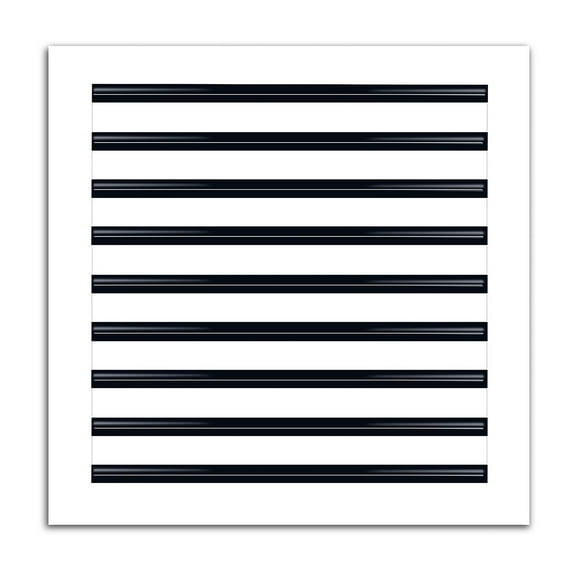 BUILDMART - 18x18 Modern AC Vent Cover - Decorative White Aluminum Air Vent - Standard Linear Slot Diffuser - Heating and Cooling Register Grille for Ceiling, Walls & Floors - Texas Buildmart