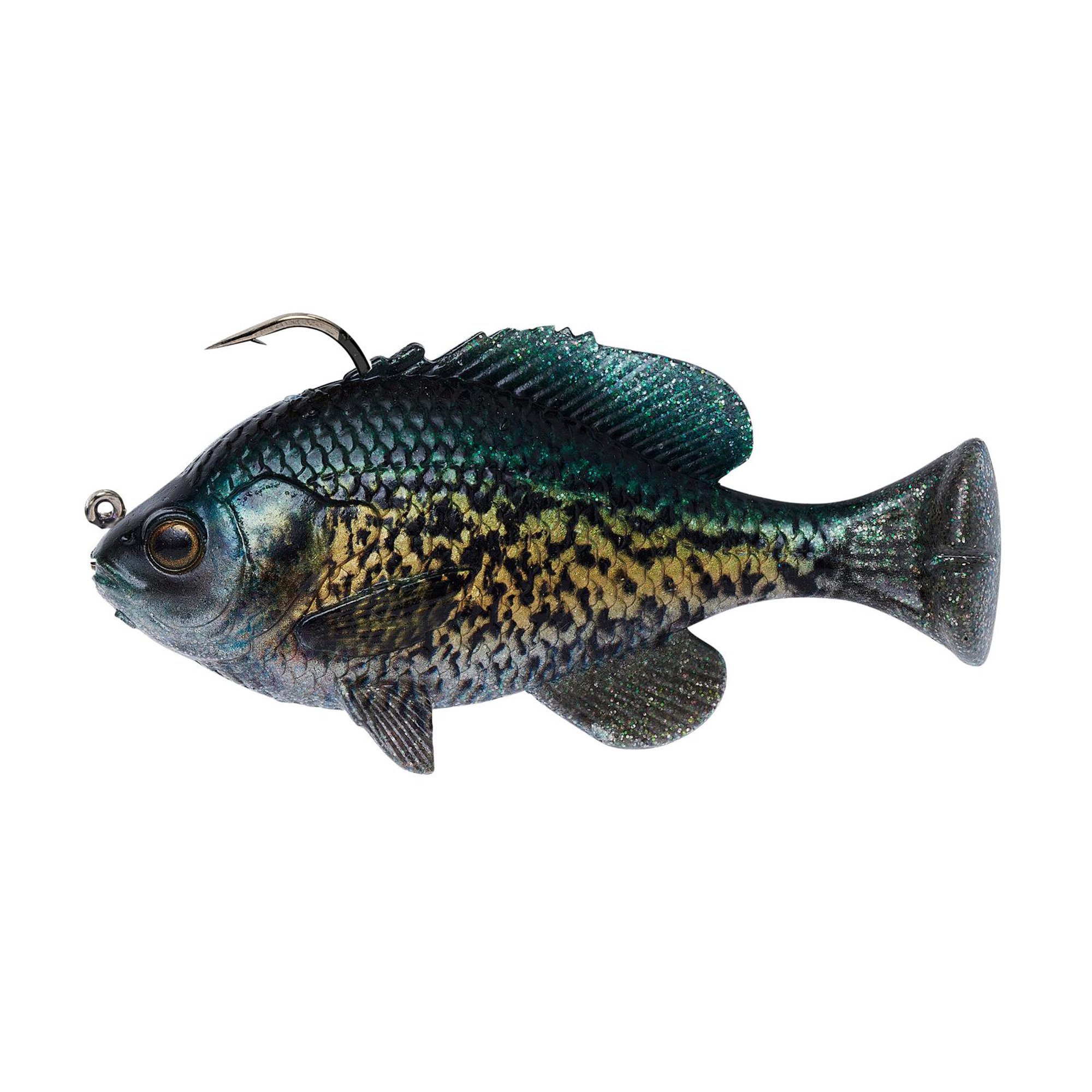 Savage Gear Pulse Tail Bluegill RTF Fishing Soft Bait 4 in 1 oz Crappie 1 Ct