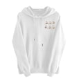 thumbnail image 4 of Hurxie Sweatshirt Hoodies Halloween for Women Graphic Pullover Top White,L, 4 of 7
